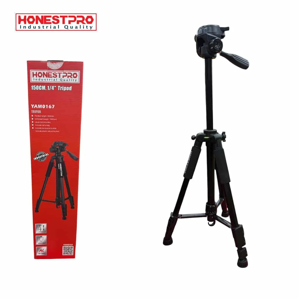 Trépied pour niveau laser Hauteur maximale de 1,5 m HONESTPRO YAM0167