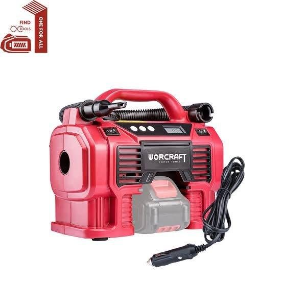 Gonfleur sans fil 20V 11Bar Max(Sans batterie ni Chargeur)Avec Allume cigare CAC-S20LIA WORCRAFT