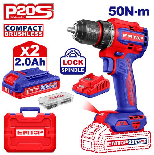 Visseuse a percussion brushless 50Nm 20V ECDL205062 EMTOP