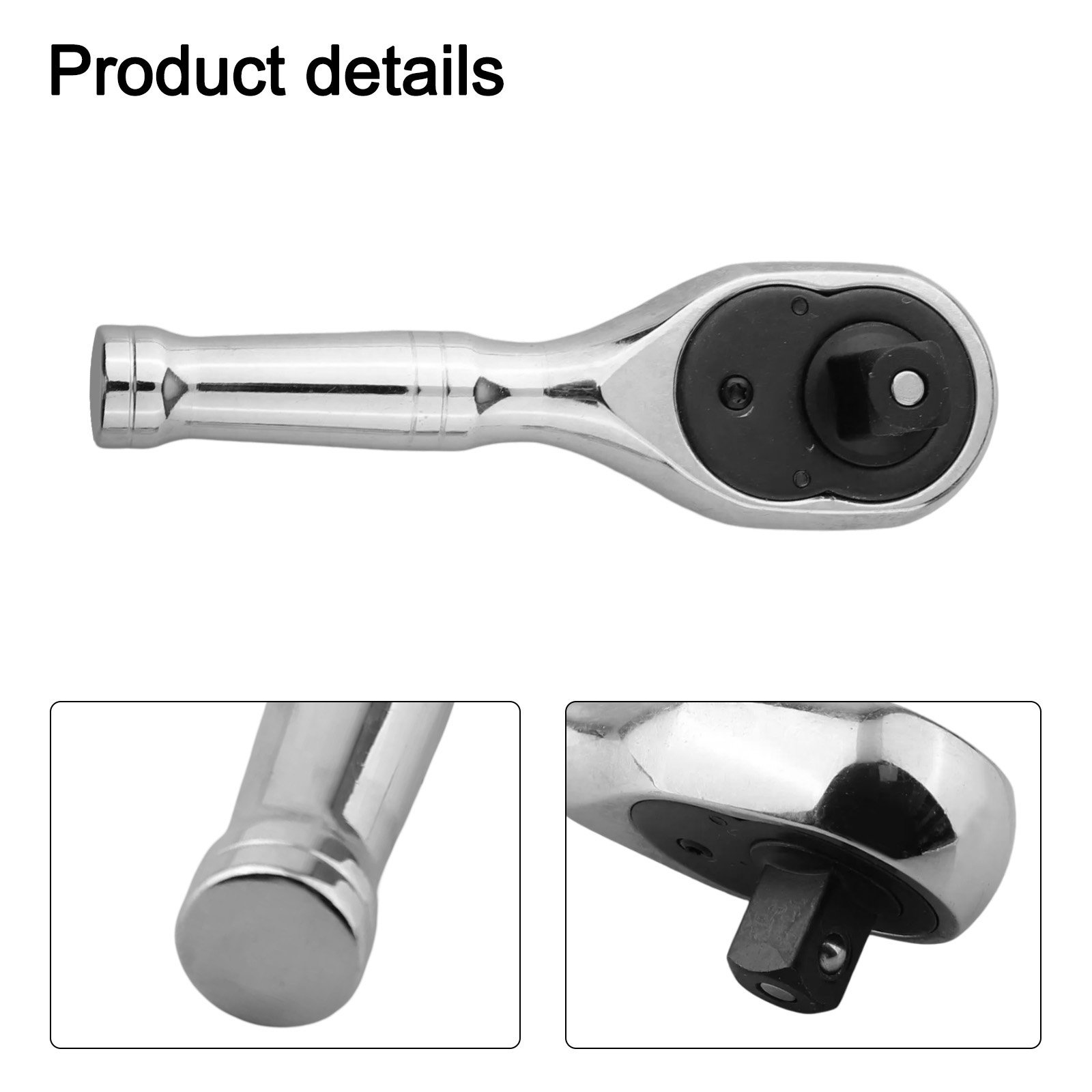 Mini bras cliquet chrome 1/2"