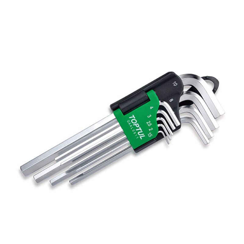 JEUX DE CLE ALLEN MM 9PCS ARGENT TOPTUL