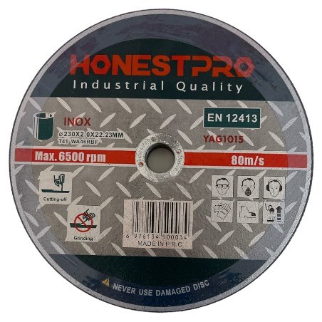 Disque A Couper Métal Inox 230mm HONESTPRO