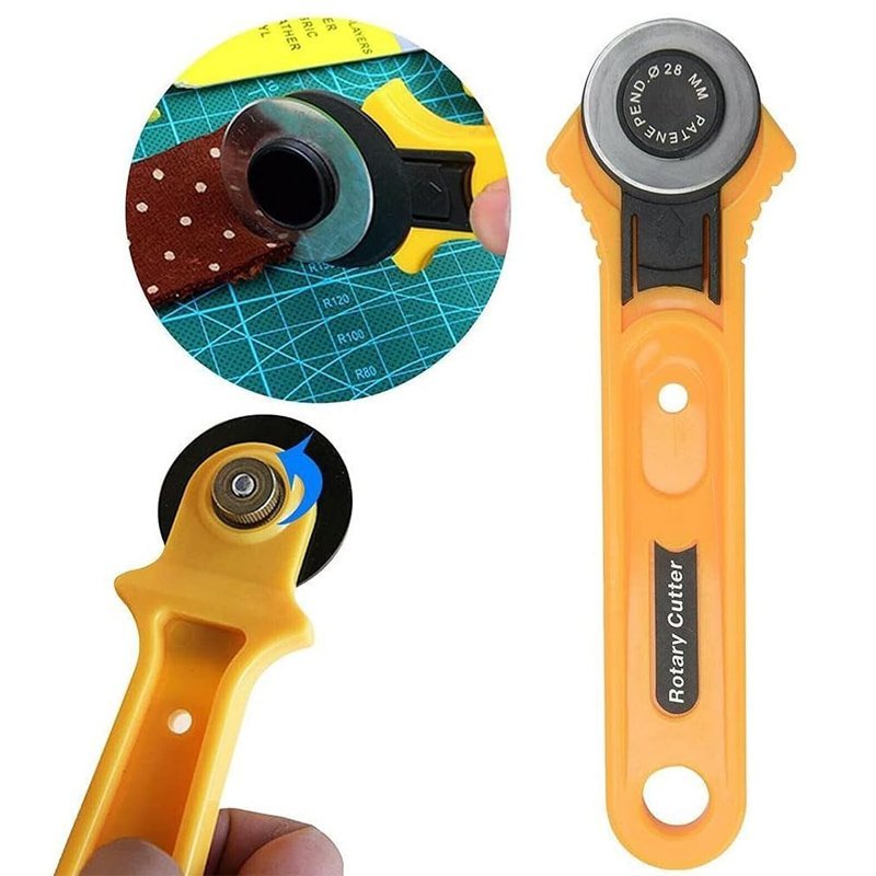 Cutter rotatif FNT 45 mm, maroquinerie pour la découpe de papier et de tissu