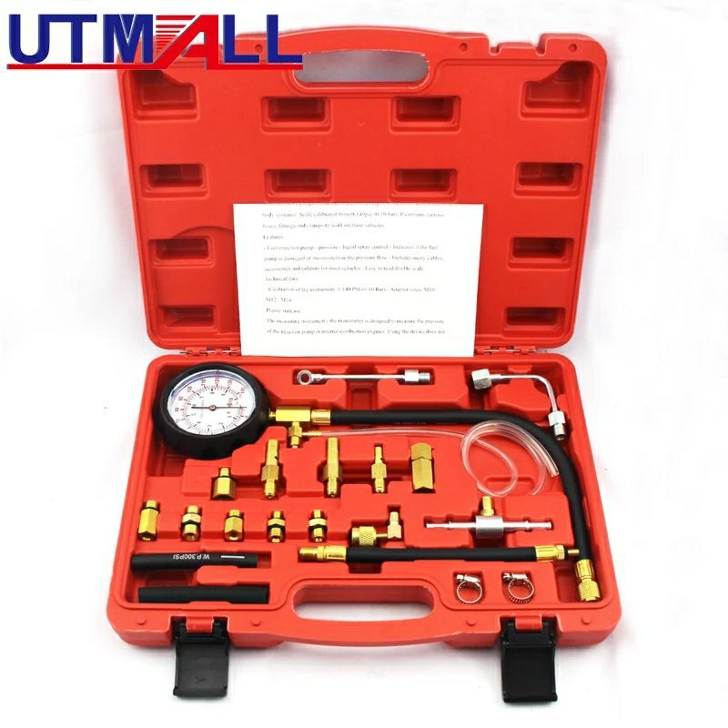Kit testeur de pression de carburant professionnel 10Bar (boite blue)