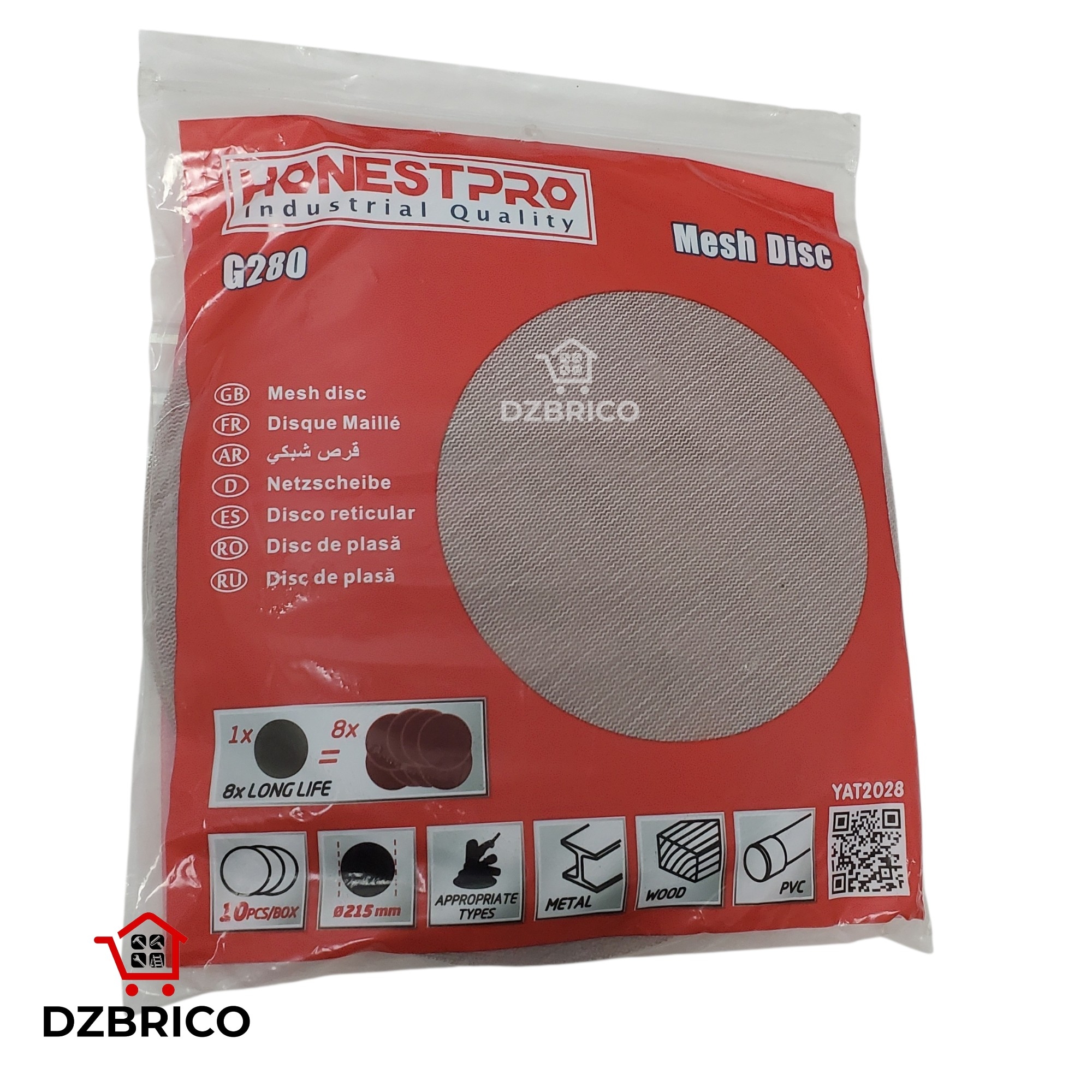 Papier abrasif 280g 10PCS HONESTPRO
