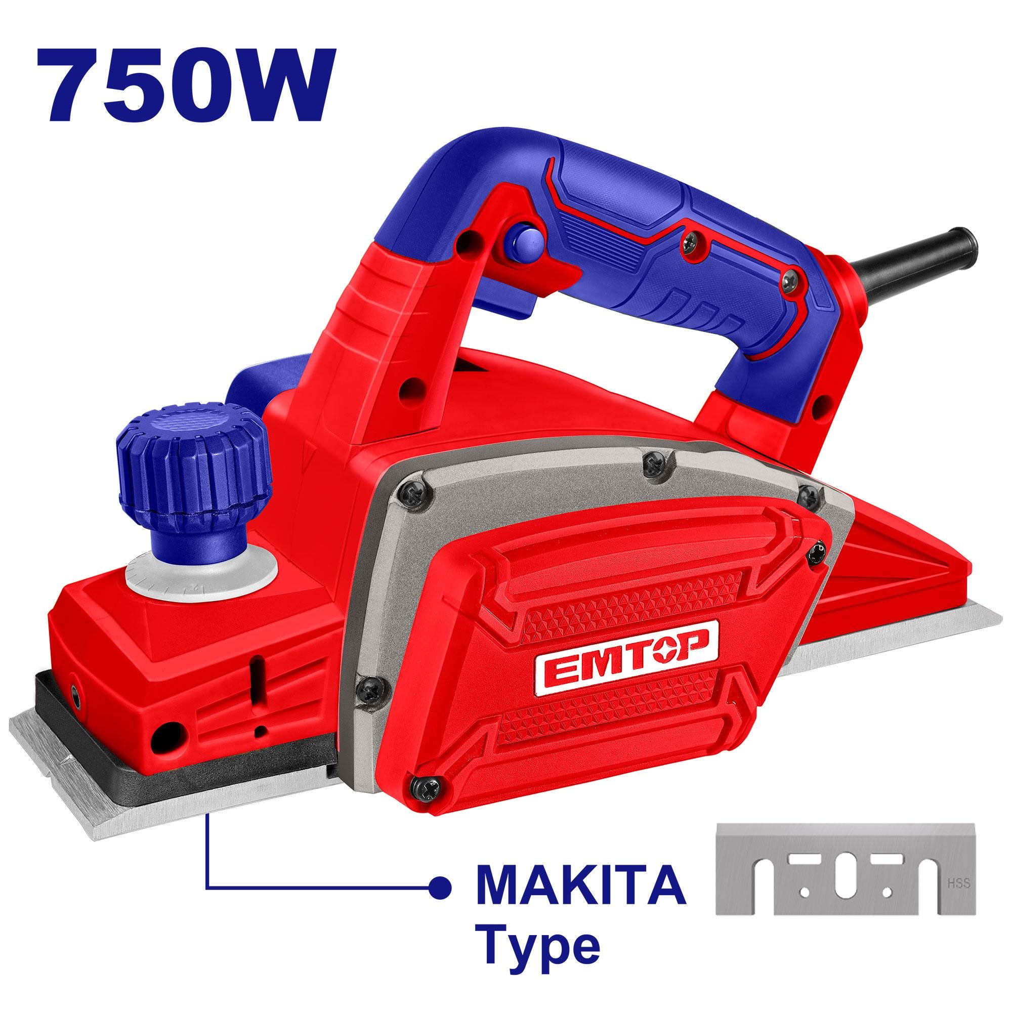 raboteuse électrique 550W EECR0551 EMTOP