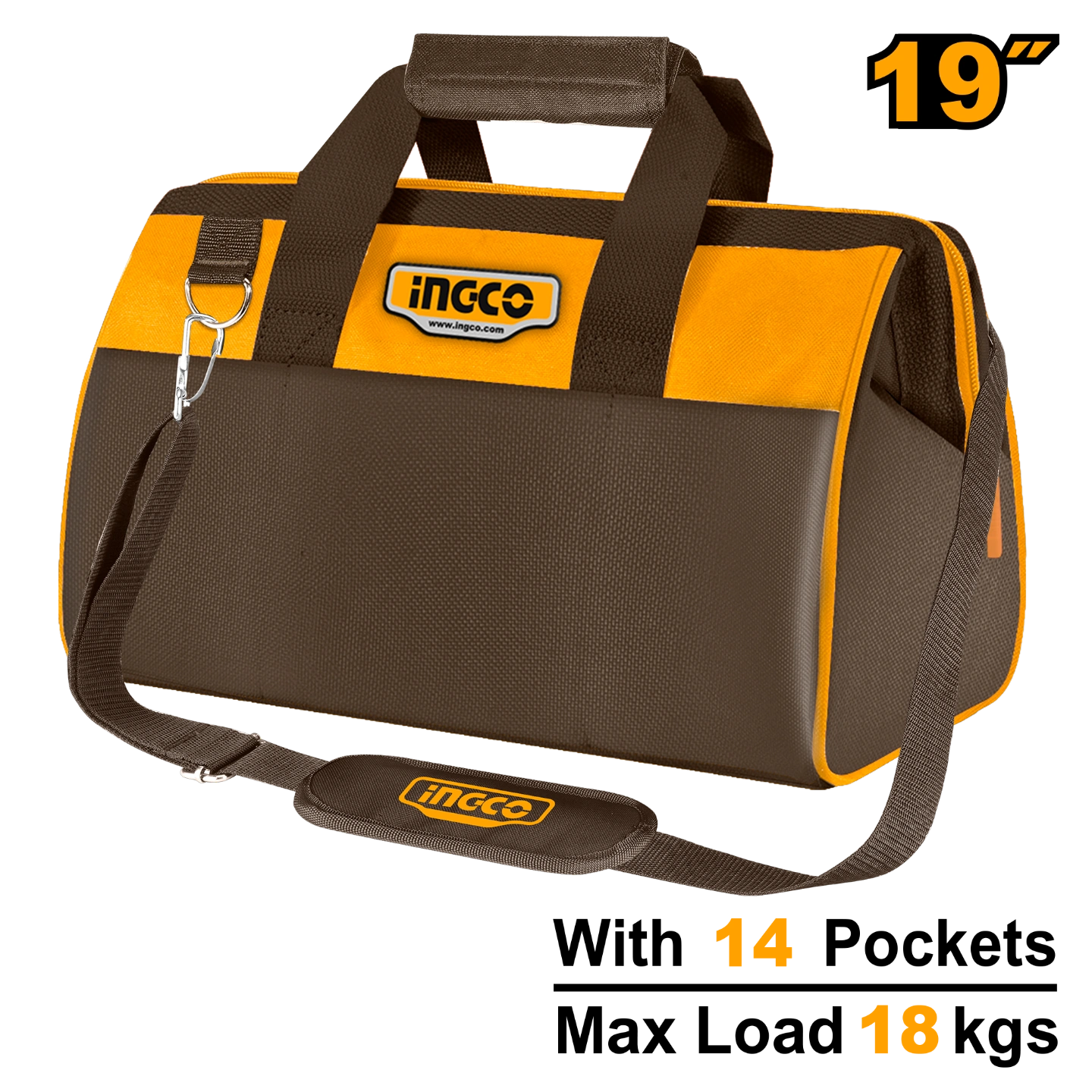 Sac à outils en toile  19" HTBG281928 INGCO