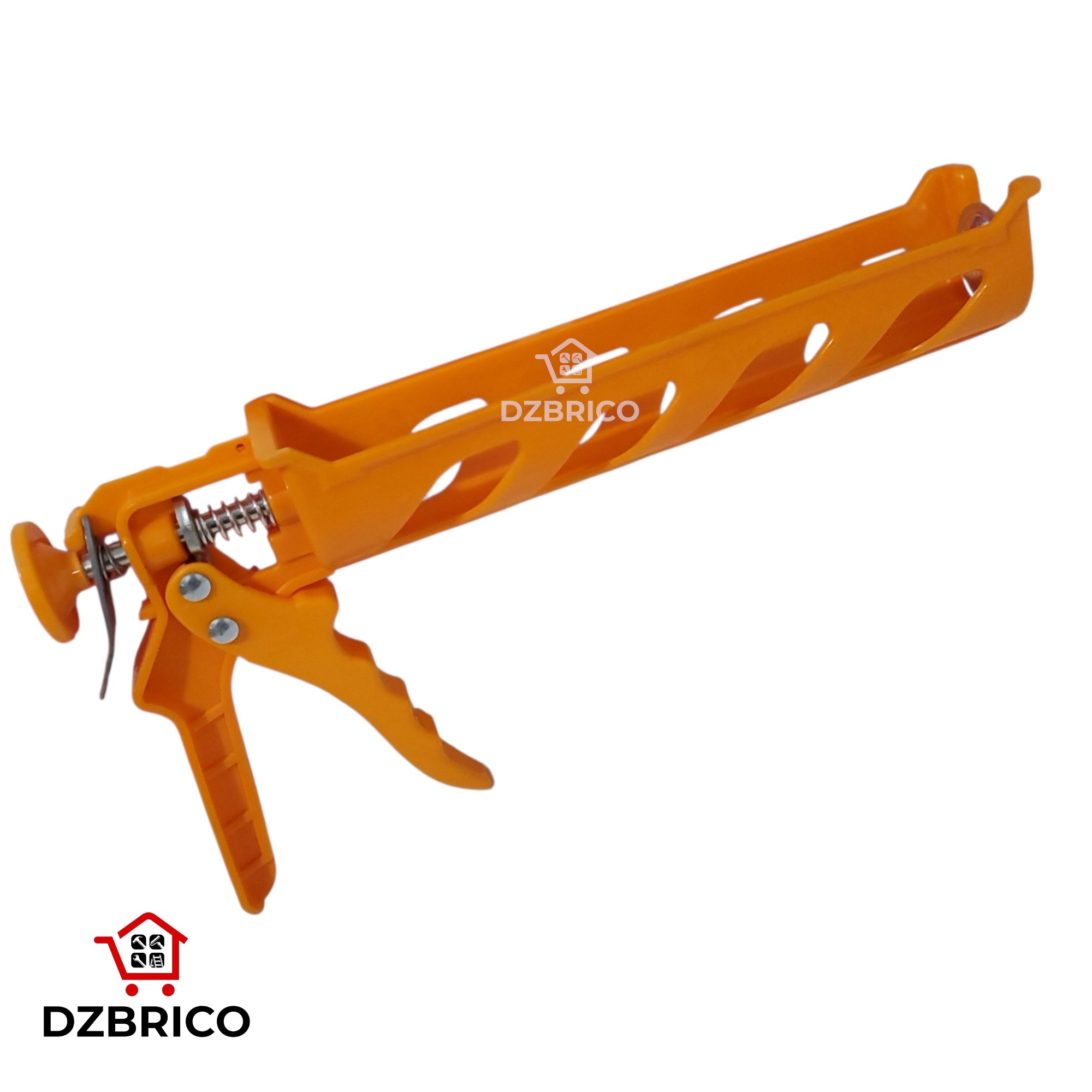 Pistolet à mastic silicone incassable léger de 25 cm pour collage, remplissage de joints et réparation