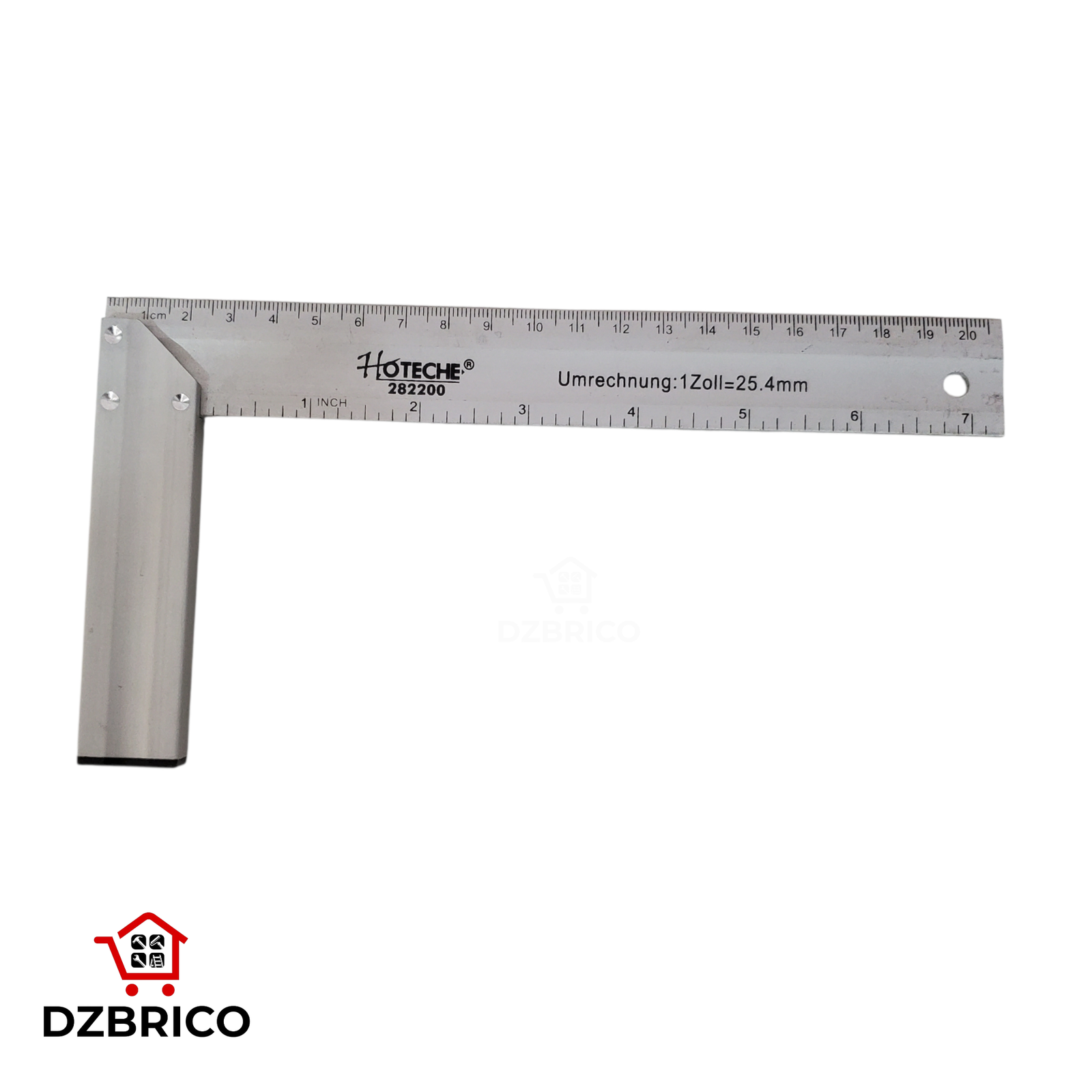 Equerre en aluminium professionnel 8" (20cm) HOTECHE