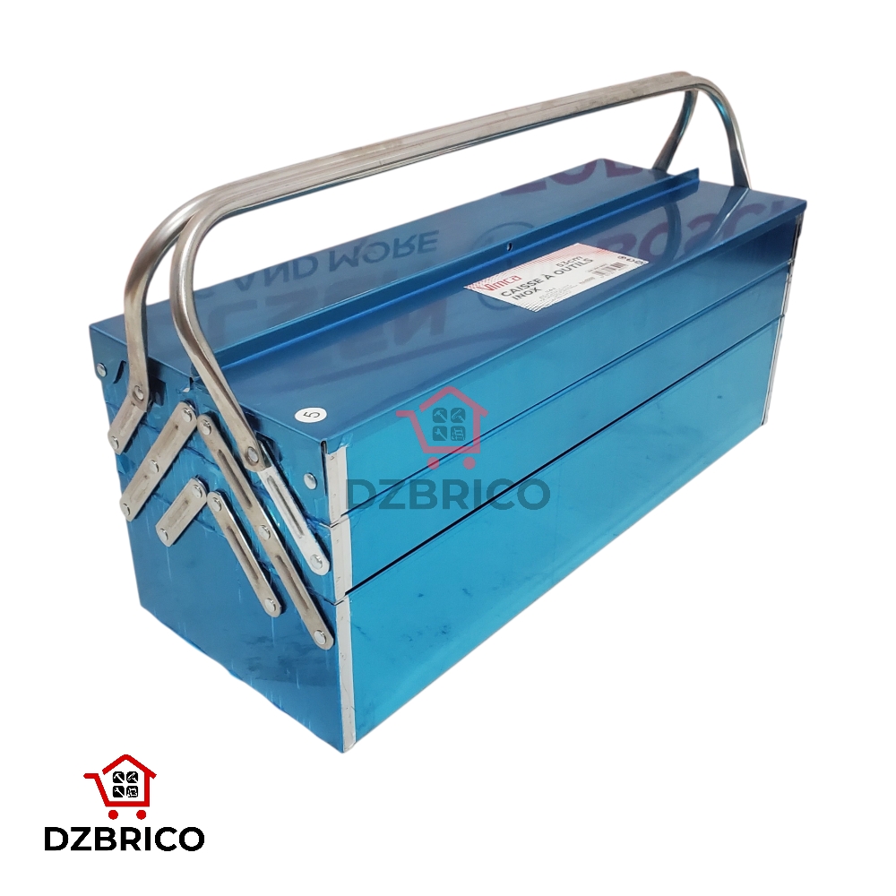 Boîte à outils en acier inoxydable 520x200x200mm