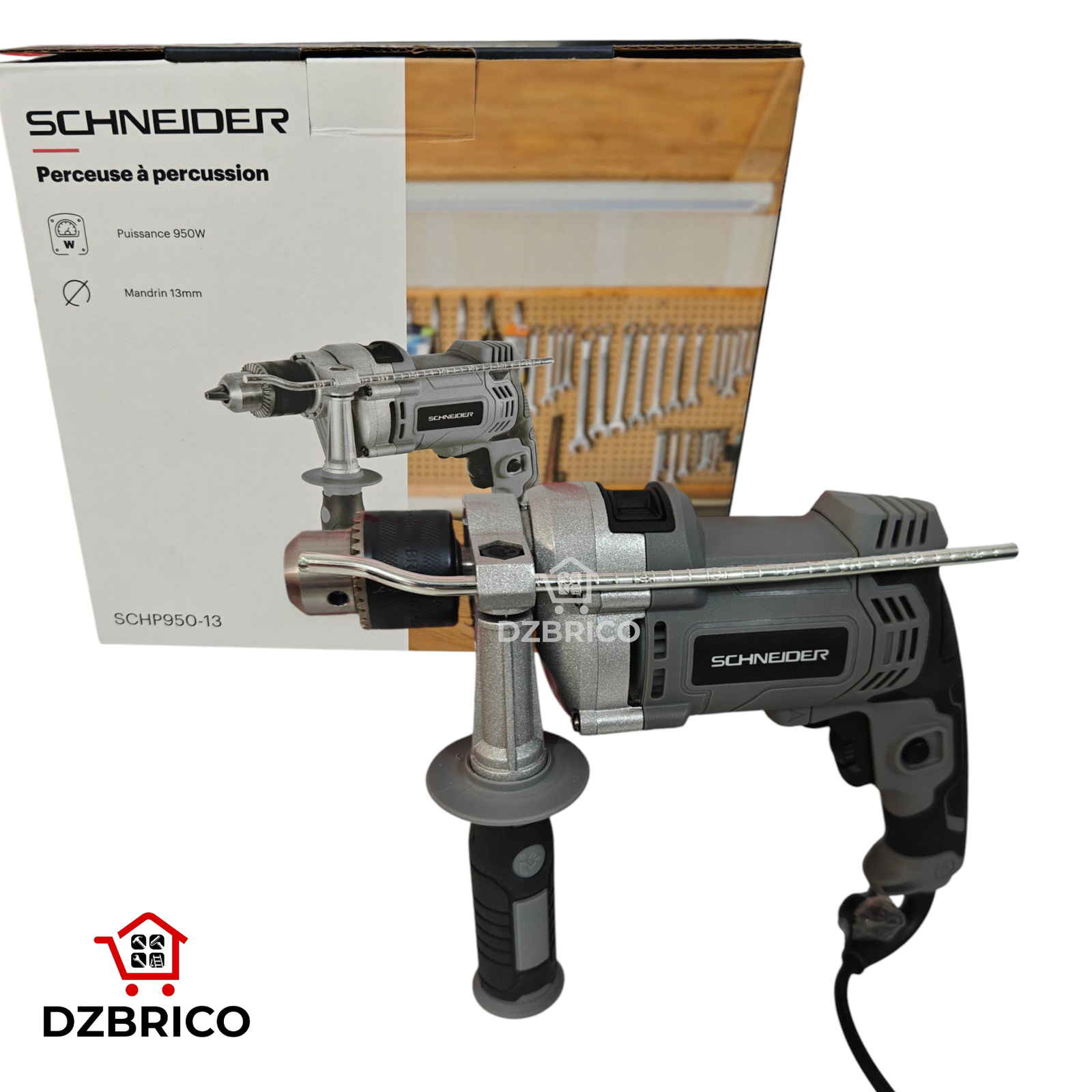 Perceuse a percussion 13mm 950W SCHNEIDER