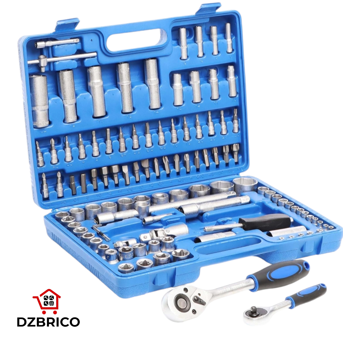 Caisse A Outils Douille cliquet 108 Pcs 6PT GS OPTIMUS SFT