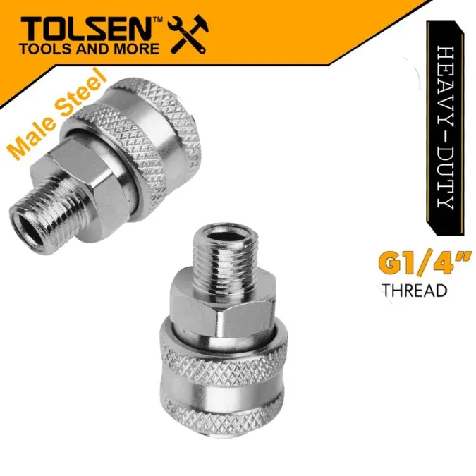 Raccord rapide male 1/4 tolsen