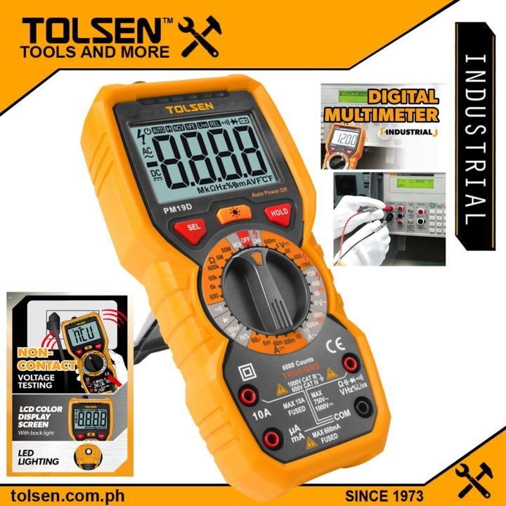 Multimetre Digital Professionnel 0.6-1000V TOLSEN