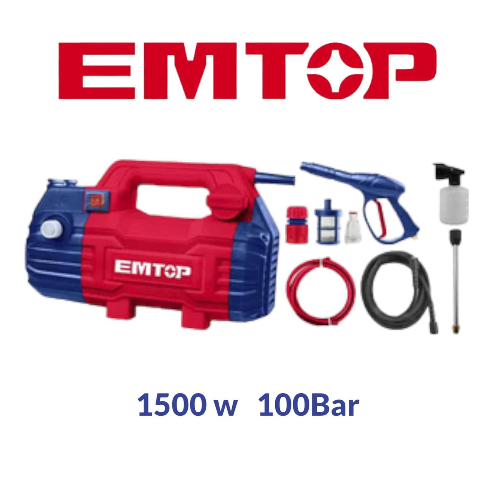 Nettoyeur Haute Pression 1500W 100Bar EMTOP