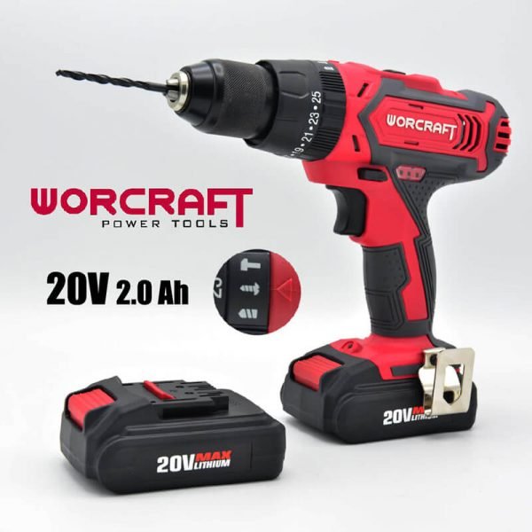 Visseuse A Percussion 2.0AH 20V CD-20LIH - WORCRAFT