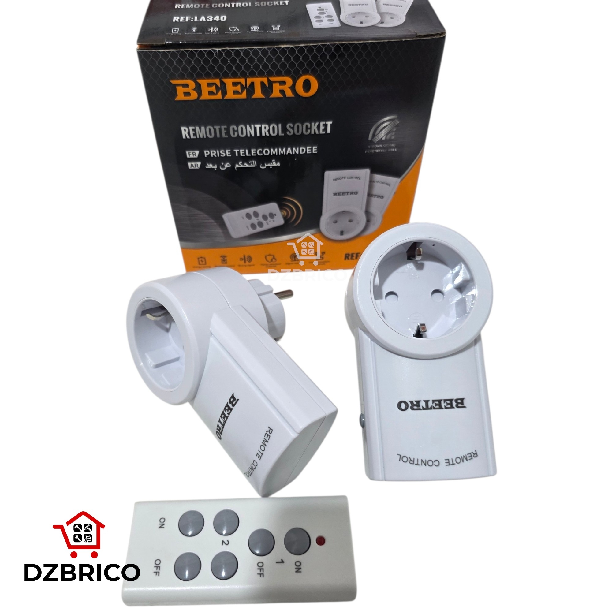 2 Prises électrique avec telecommande LA340 BEETRO