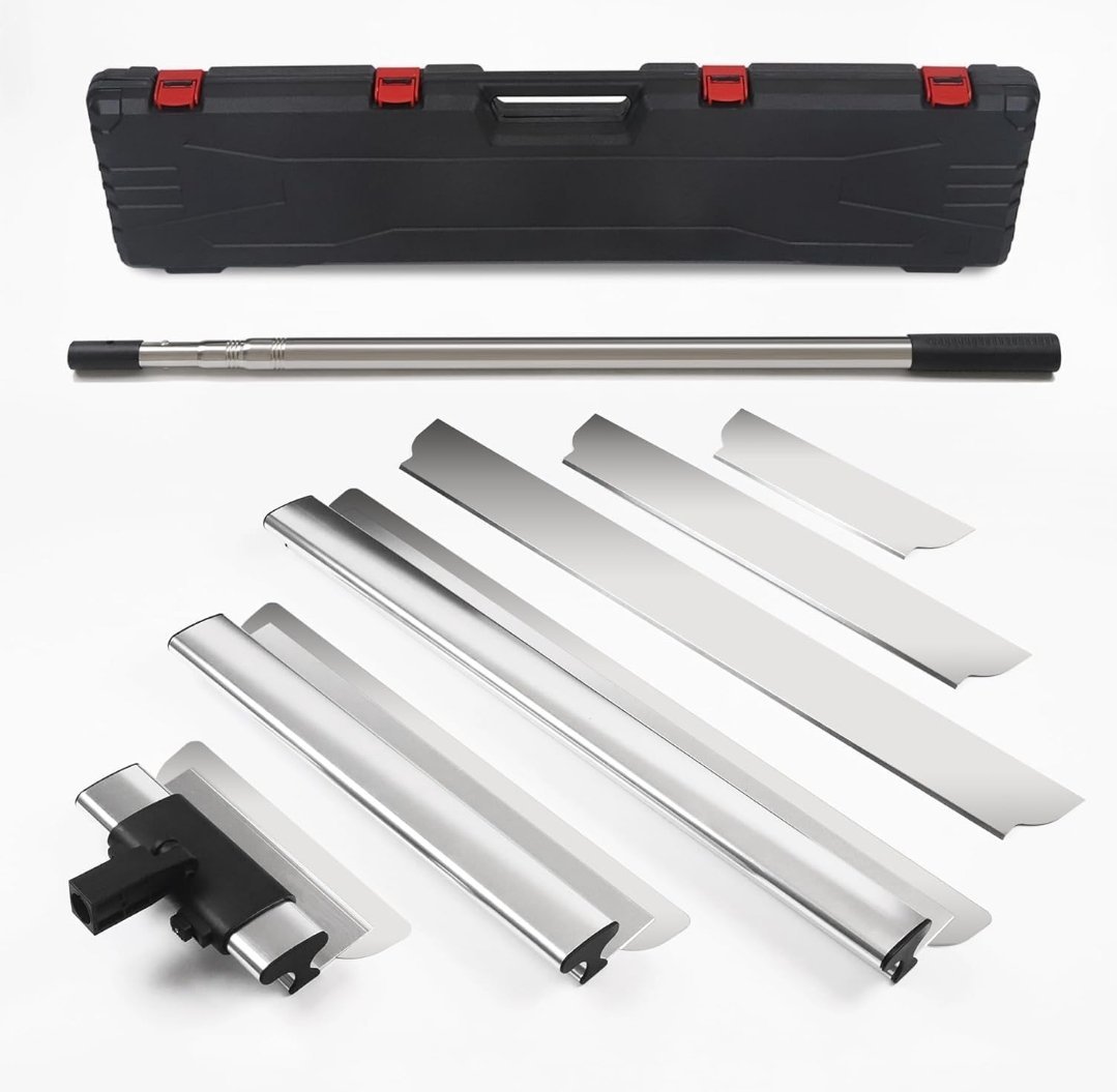 Kit grattoir et lisseuse enduit inox Luxe