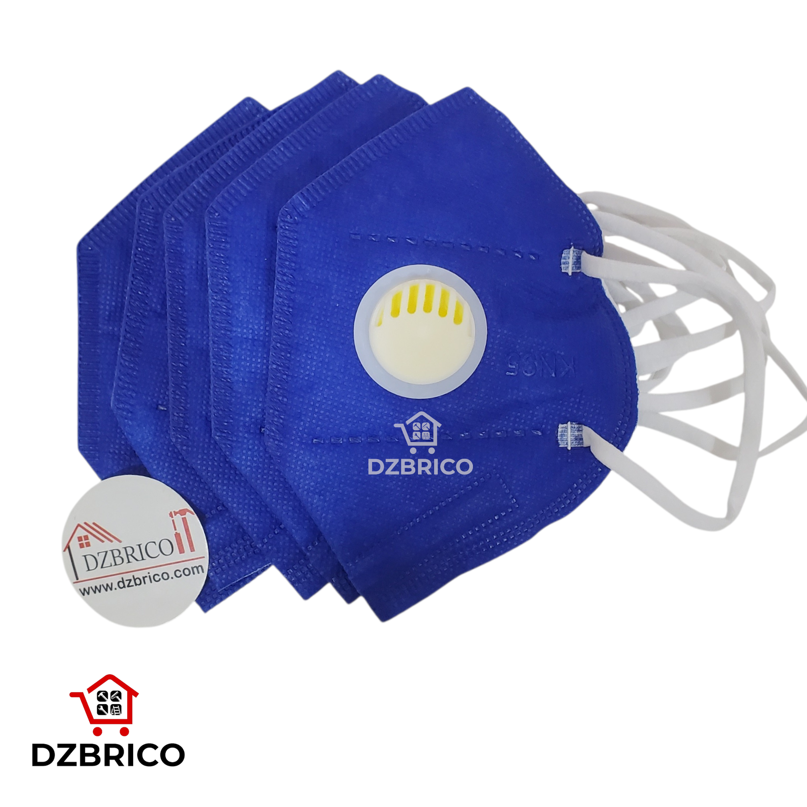 Masque anti-poussière avec valve 5pcs KN95
