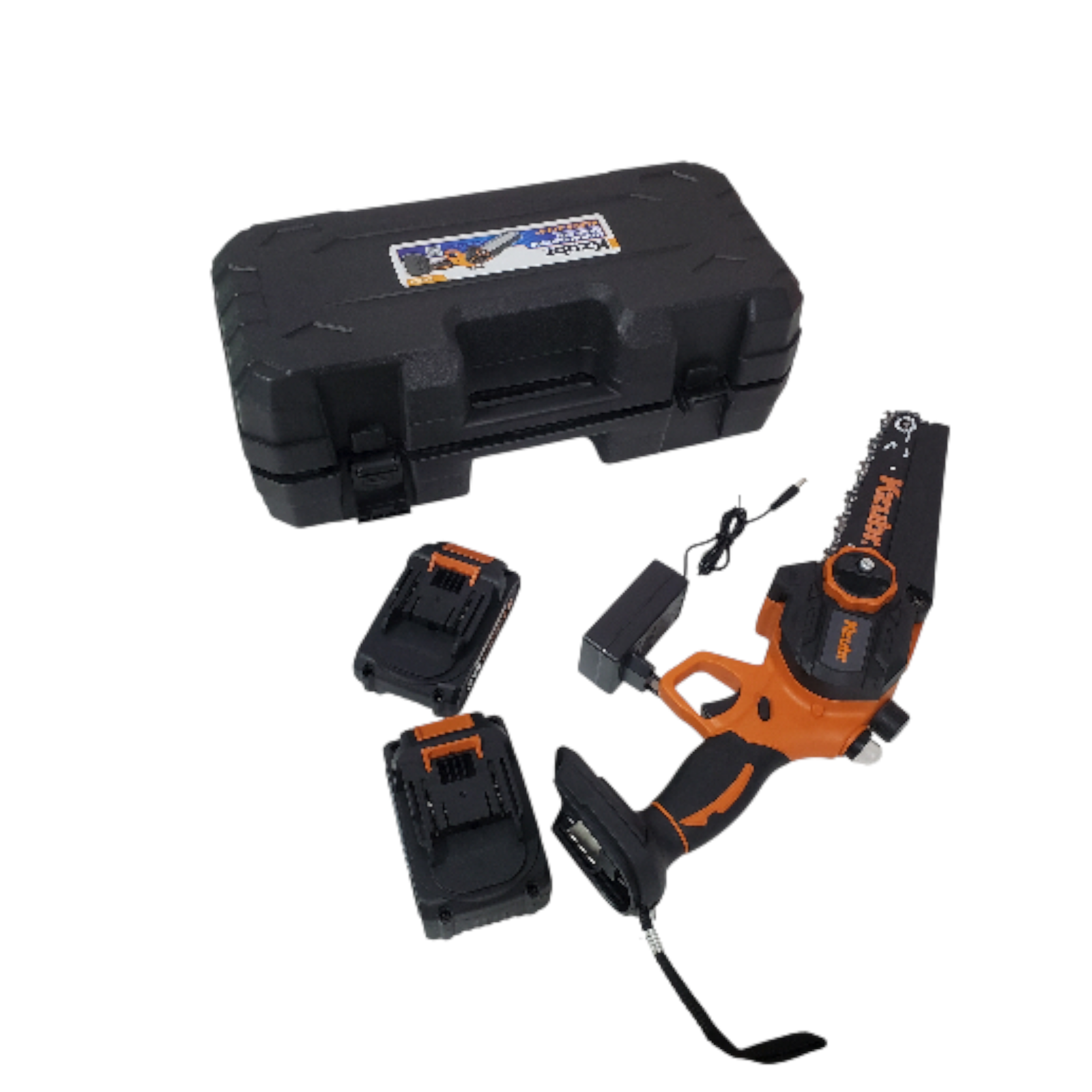 Tronçonneuse sans fil 6" avec 2 batterie 21V 4Ah KZUBER