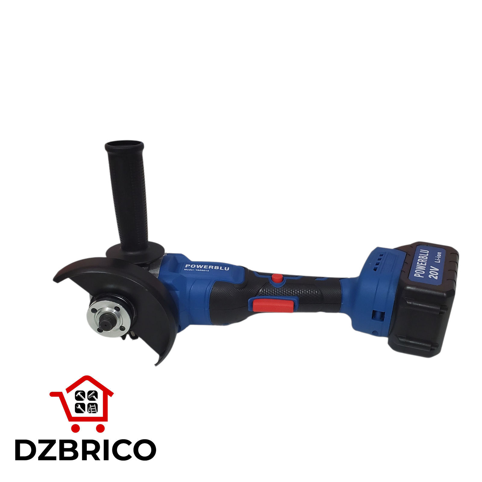 Meuleuse d'angle sans fil 20 V, 11000 tr/min, batterie lithium-ion 4,0 Ah,115mm,Moteur Brushless POWERBLU 