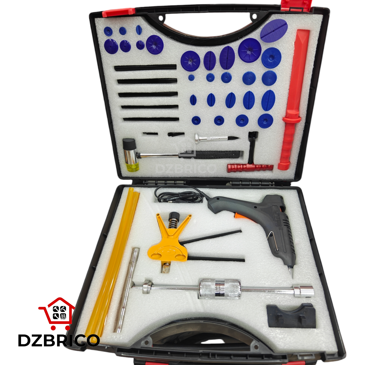 Coffret Kit Tôlier de débosselage a froid 50 pièces