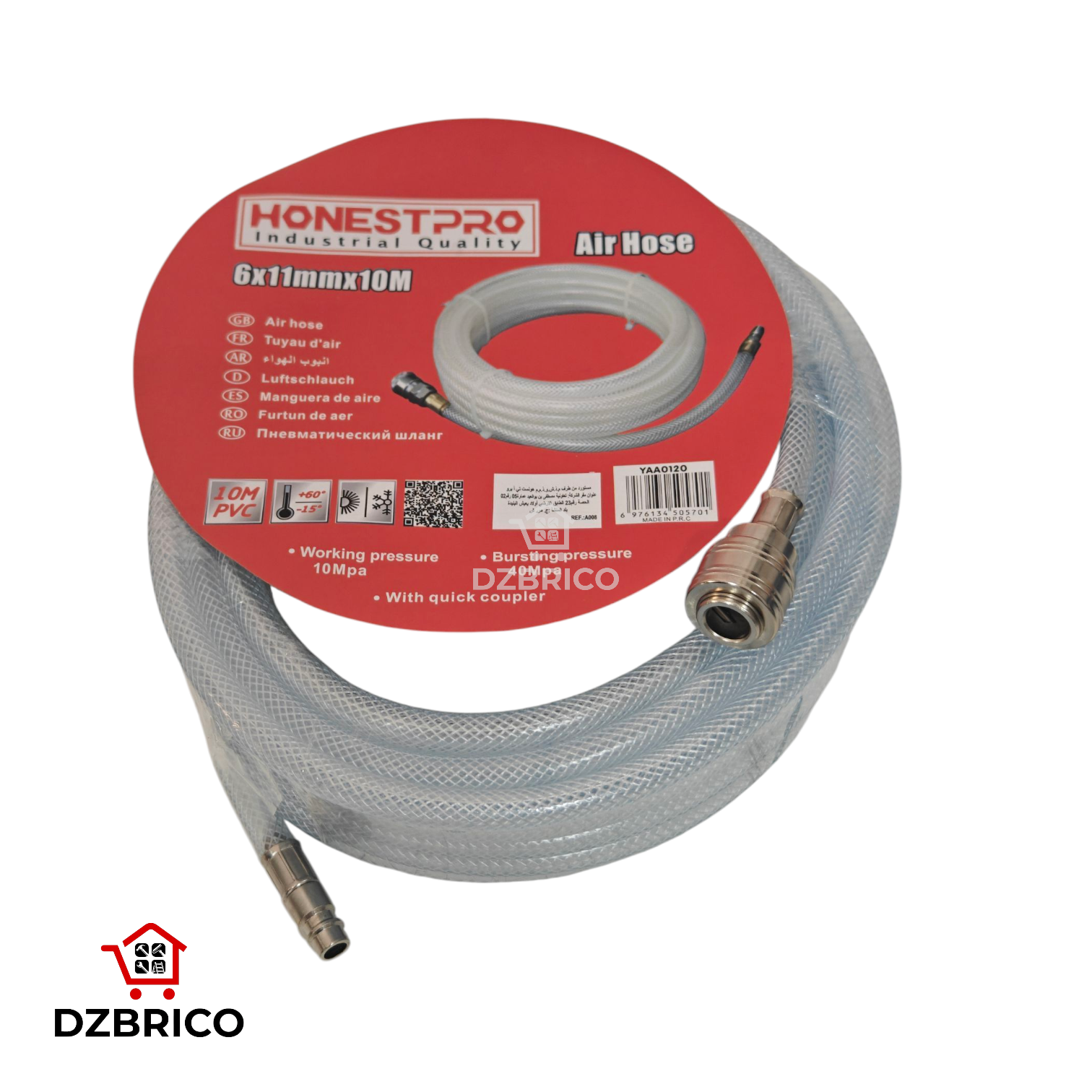 tuyau flexible d'air 10m HONESTPRO
