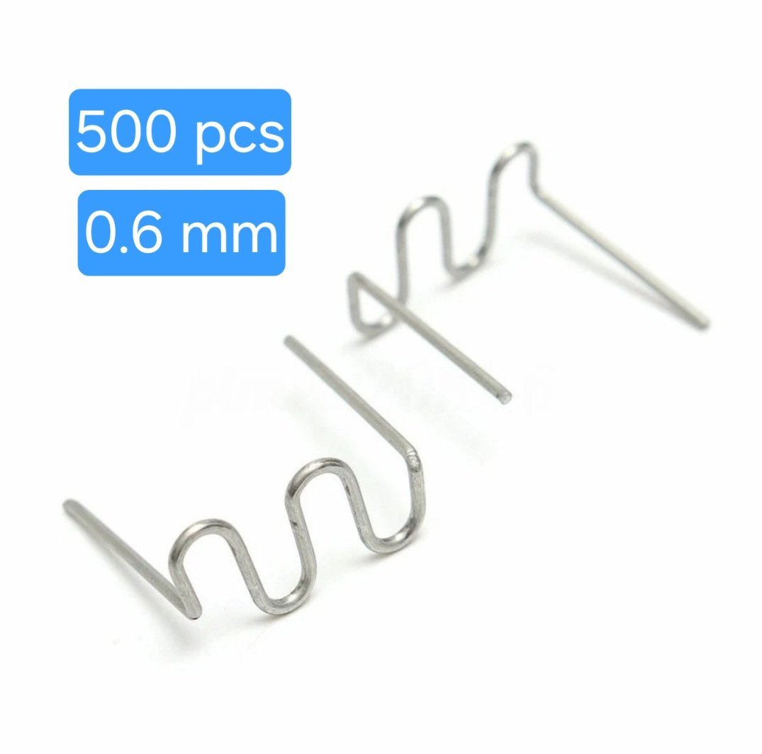 Sac de 500 Pcs Agrafes pour soudeuse Plastique 0.6 mm