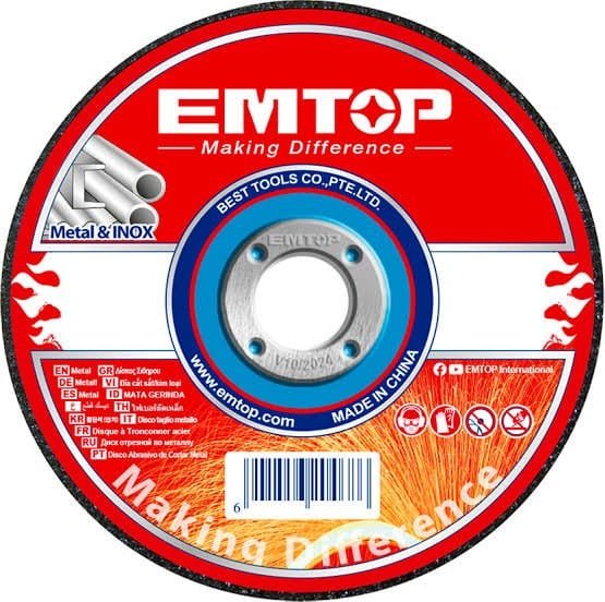 Disque A Couper Métal / Inox 115mm EMTOP