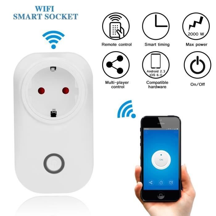 Prise intelligente Wi-Fi, télécommandable par application SFE