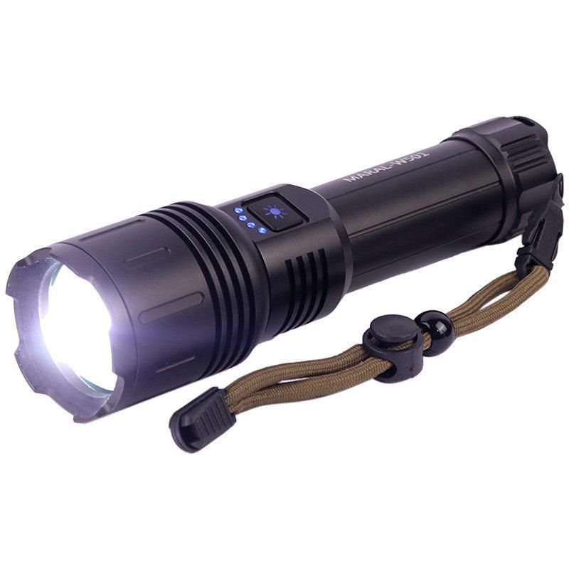 Lampe de poches super forte 100m professionnel 8800mah rechargeable métallique SFT