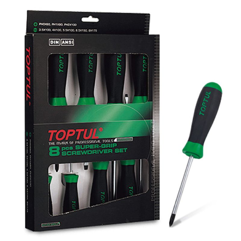 JEUX DE TOURNEVIS 8PCS TOPTUL