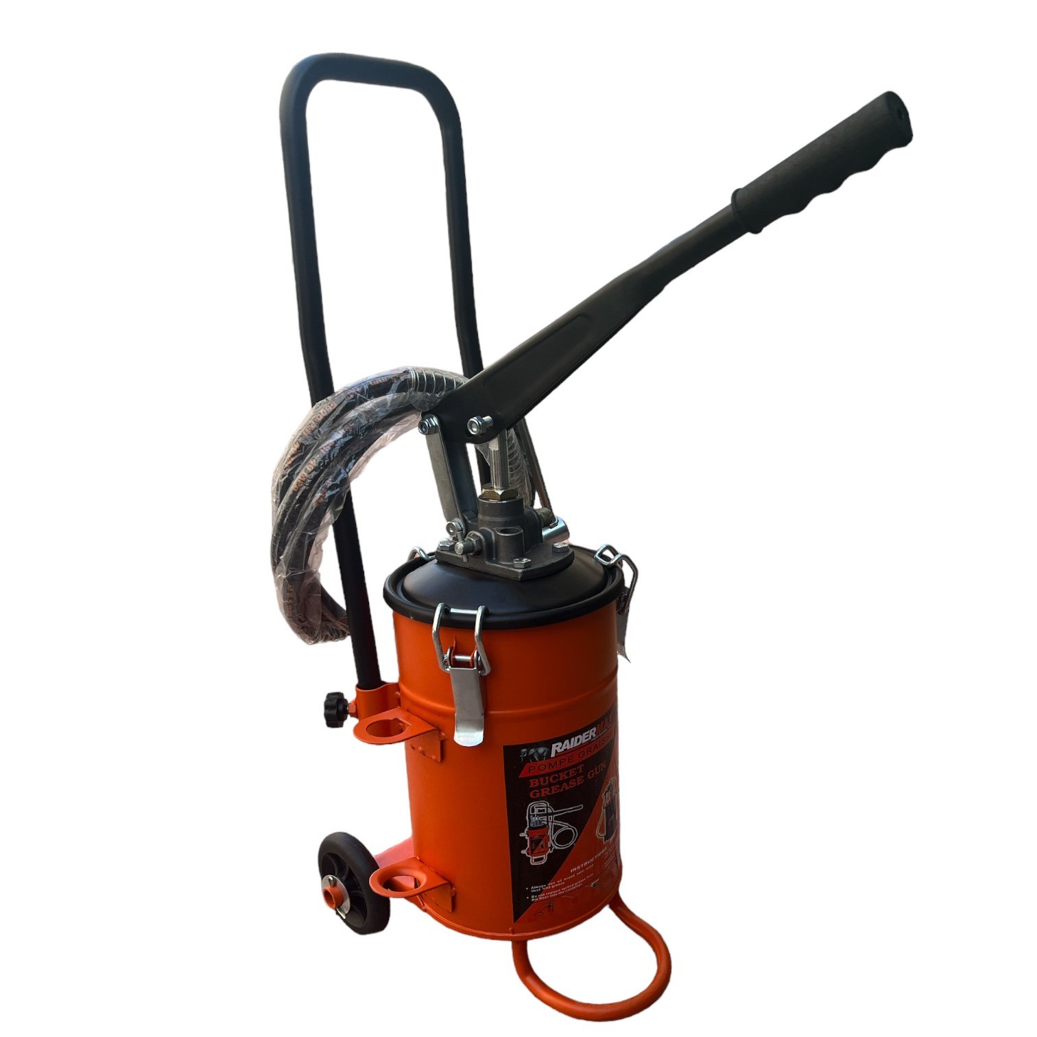 Pompe A Graisse Avec Roue 5KG RAIDERMAX