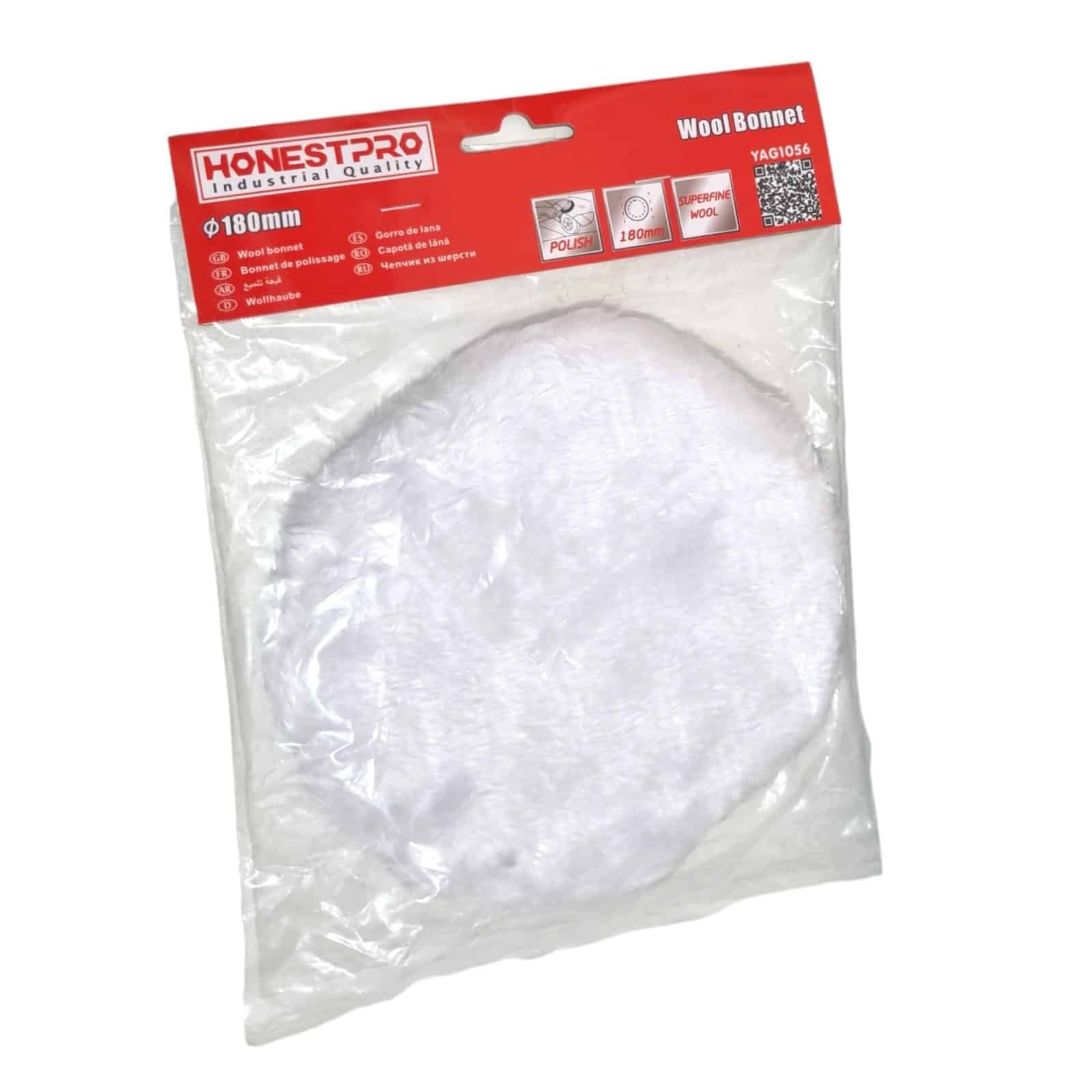 Bonnet de Polissage en Laine 180 mm HONESTPRO