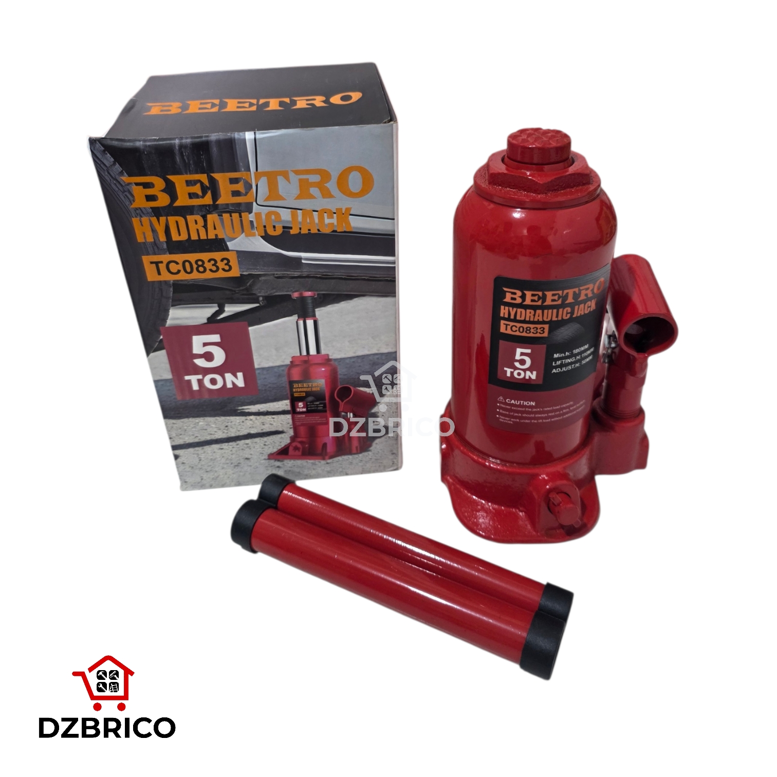 Cric bouteille hydraulique 5 Ton TC0833 BEETRO