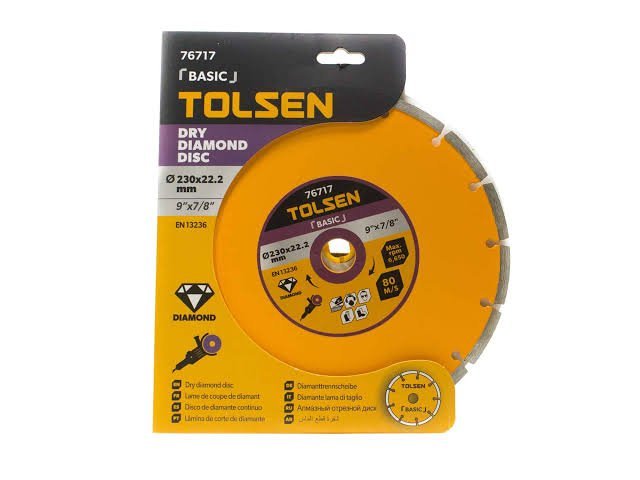 Disque diamant a sec 230mm TOLSEN