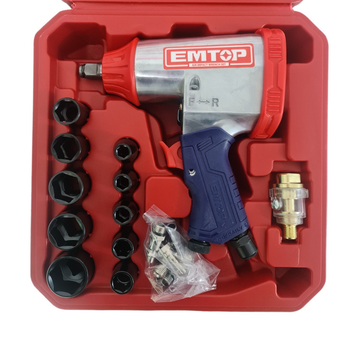 Clé A Choc 1/2" 312Nm En Valise EMTOP