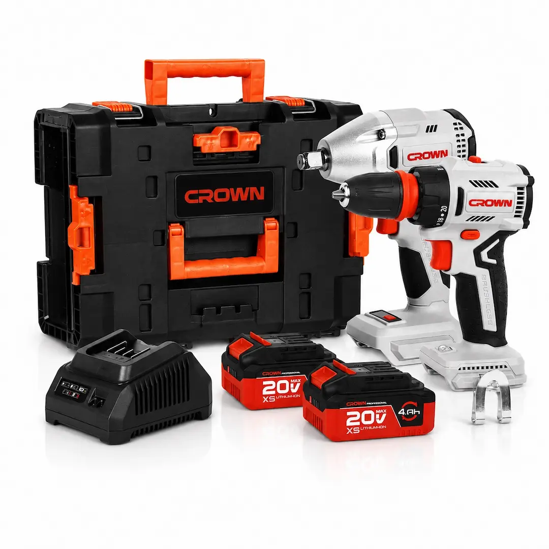 Kit visseuse et clé a choc 20v 2.0ah CK2A-2XS-4C2 CROWN