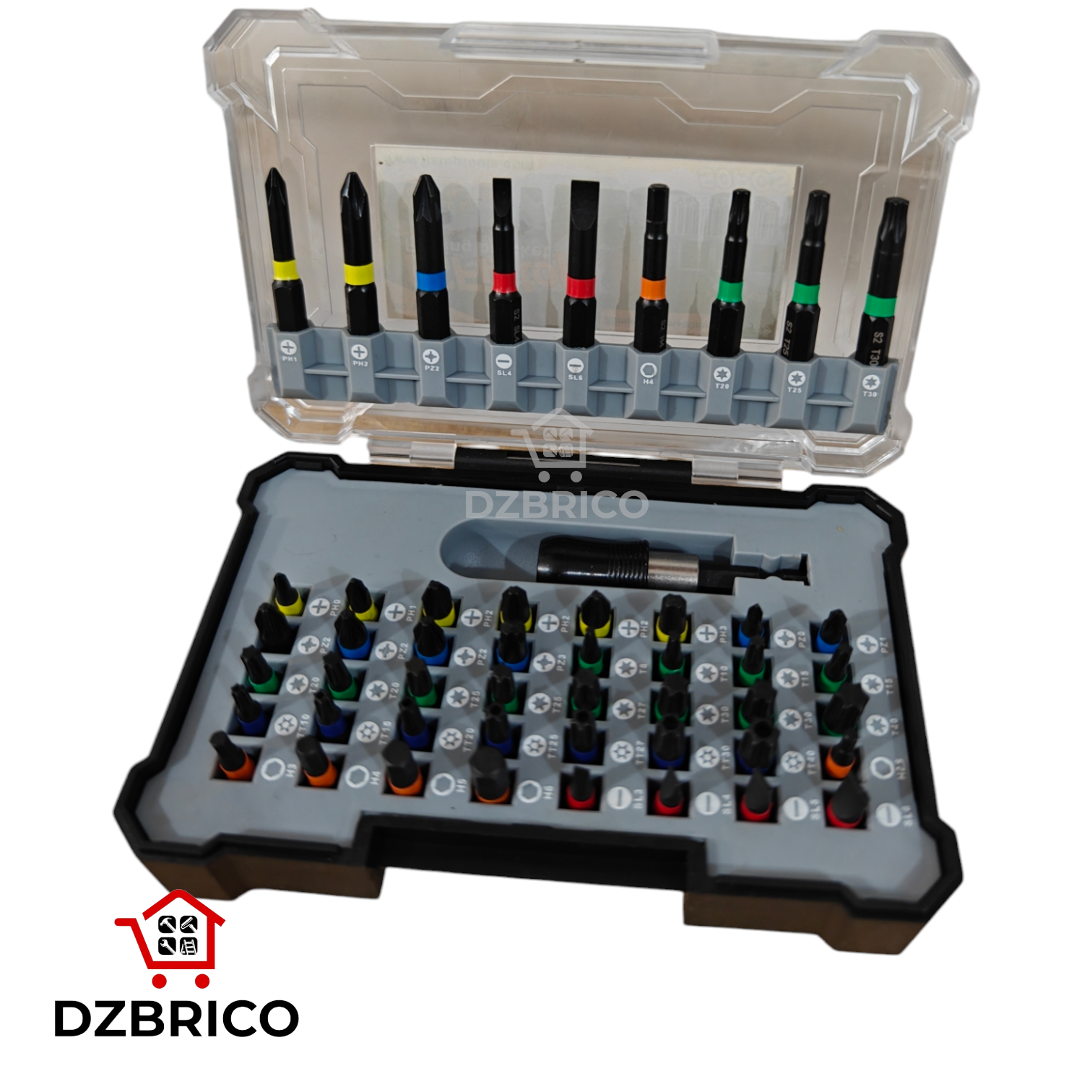Coffret D'embouts visseuse Noir 50 pièces FIXTOP