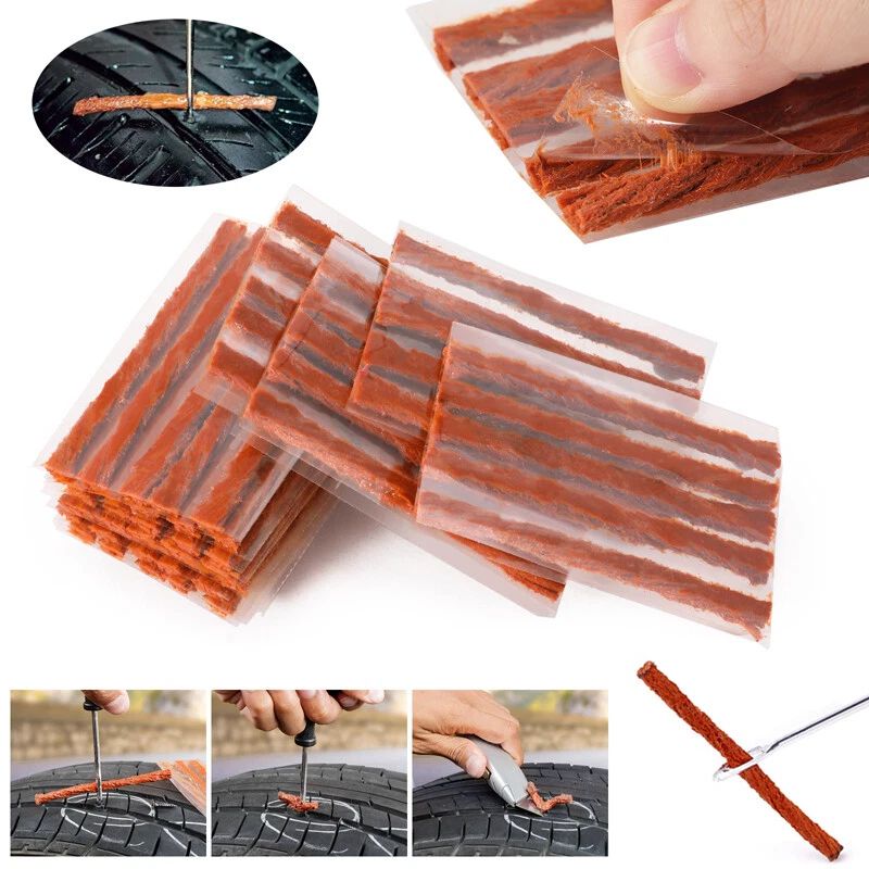 Mèches de pneu autovulcanisantes en caoutchouc pour pneus tubeless, bande de réparation 50pcs SFT