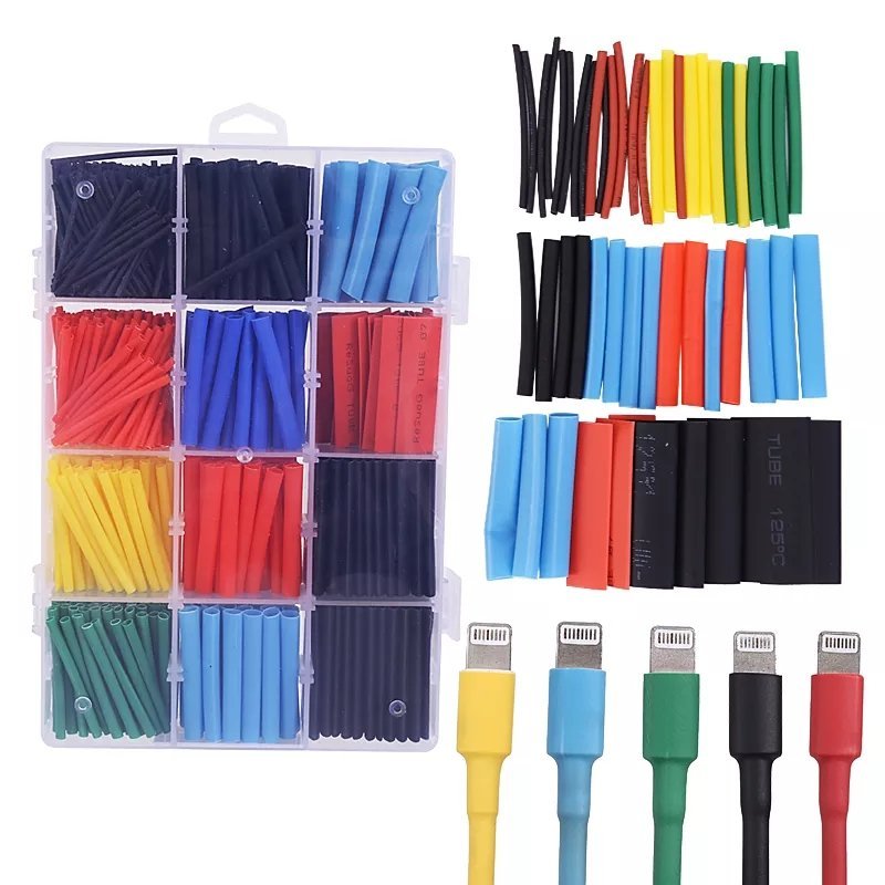 Kit Tubes D'isolation thermorètractable 530 Pièces