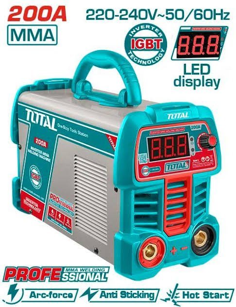 Poste a souder Inverter IGBT 200A TOTAL