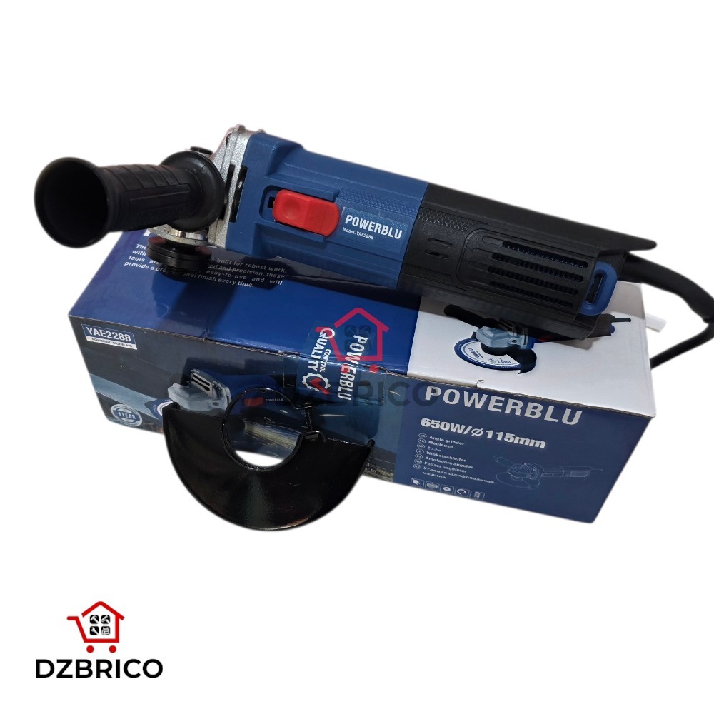 Tronconneuse Meuleuse d'angle 115mm 650W YAE2288 POWERBLU
