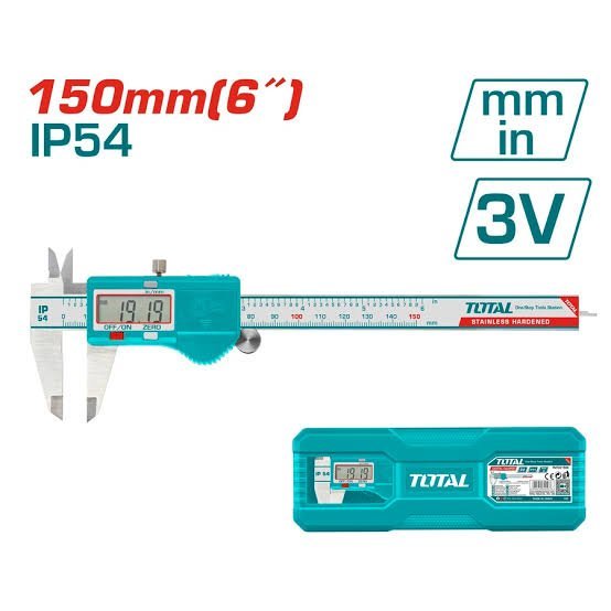 Pied a coulisse digital 150mm TOTAL
