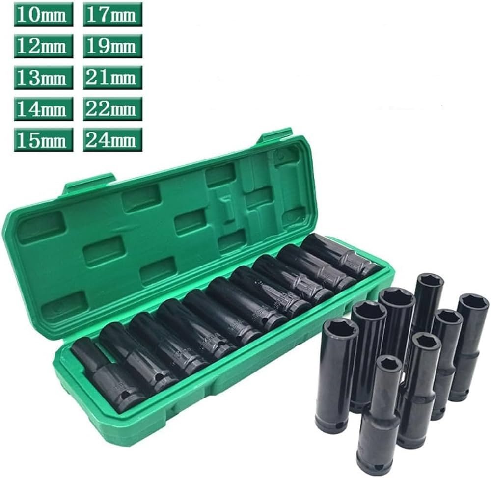 Coffret de douille a choc 10-24mm 10 Pcs CHANGLU