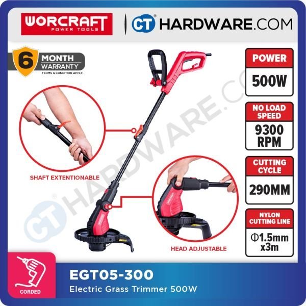 Débroussailleuse Électrique 500W WORCRAFT