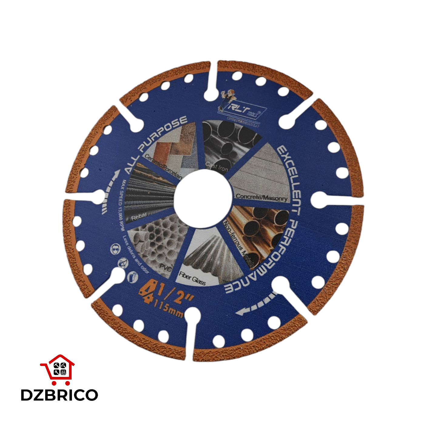 Disque à tronçonner carbure multimatériaux Ø115mm RLT