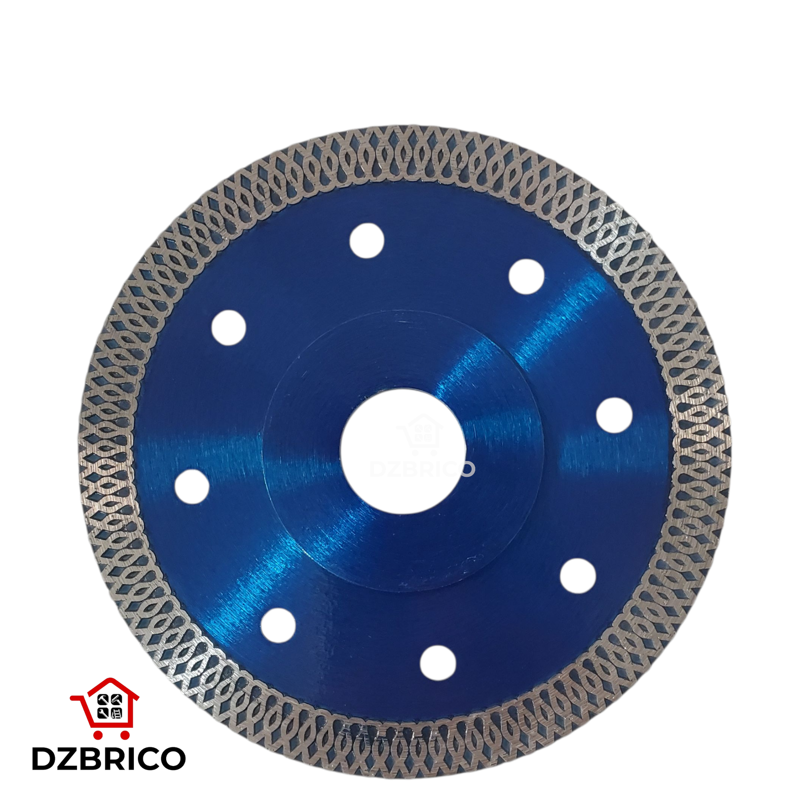 Disque de scie diamant 115 mm pour meuleuse coupe porcelaine carrelage granit et béton (bleu)