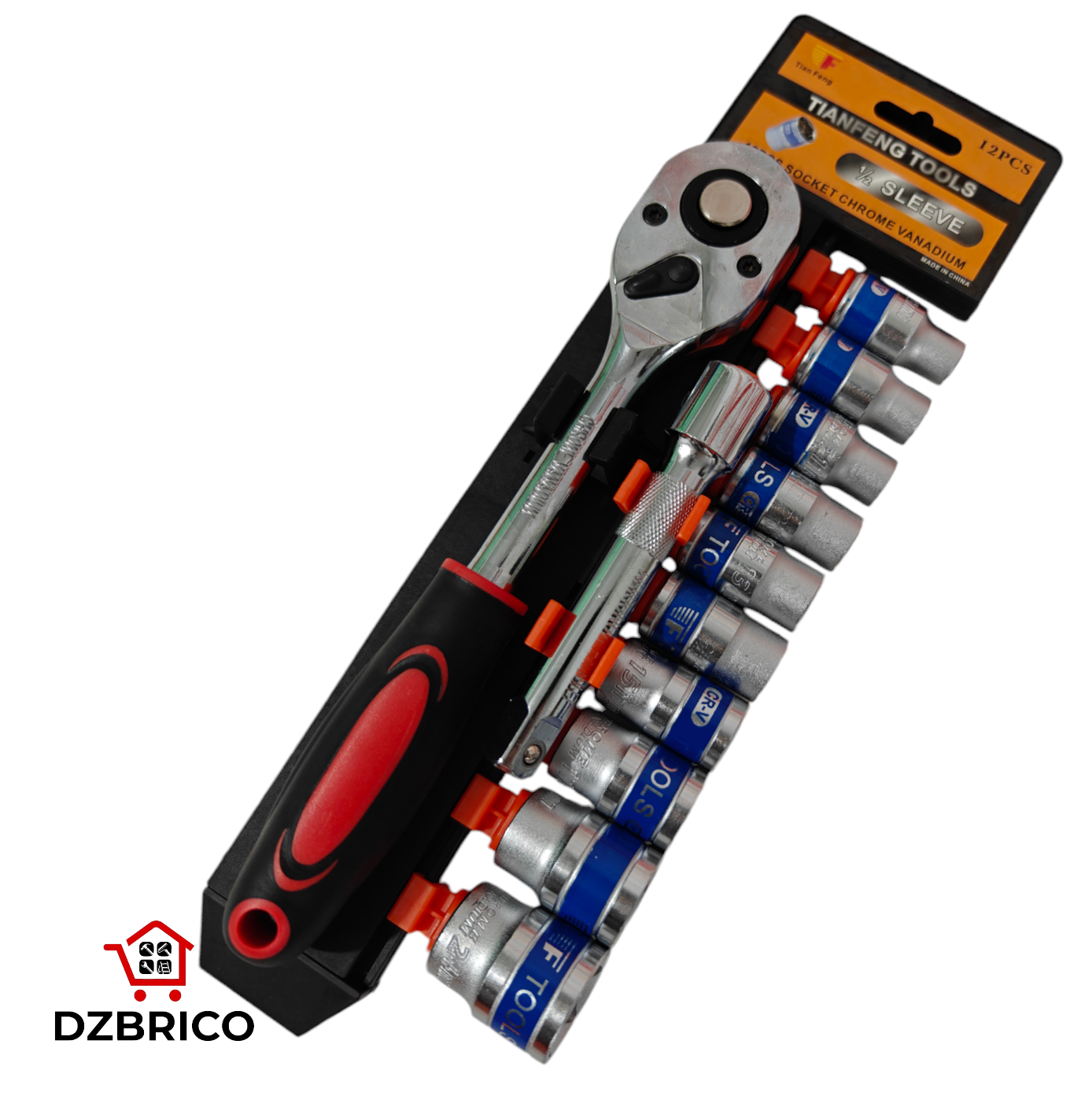 Jeux De Douilles Et Bras Cliquet 1/2" 12pcs SFT