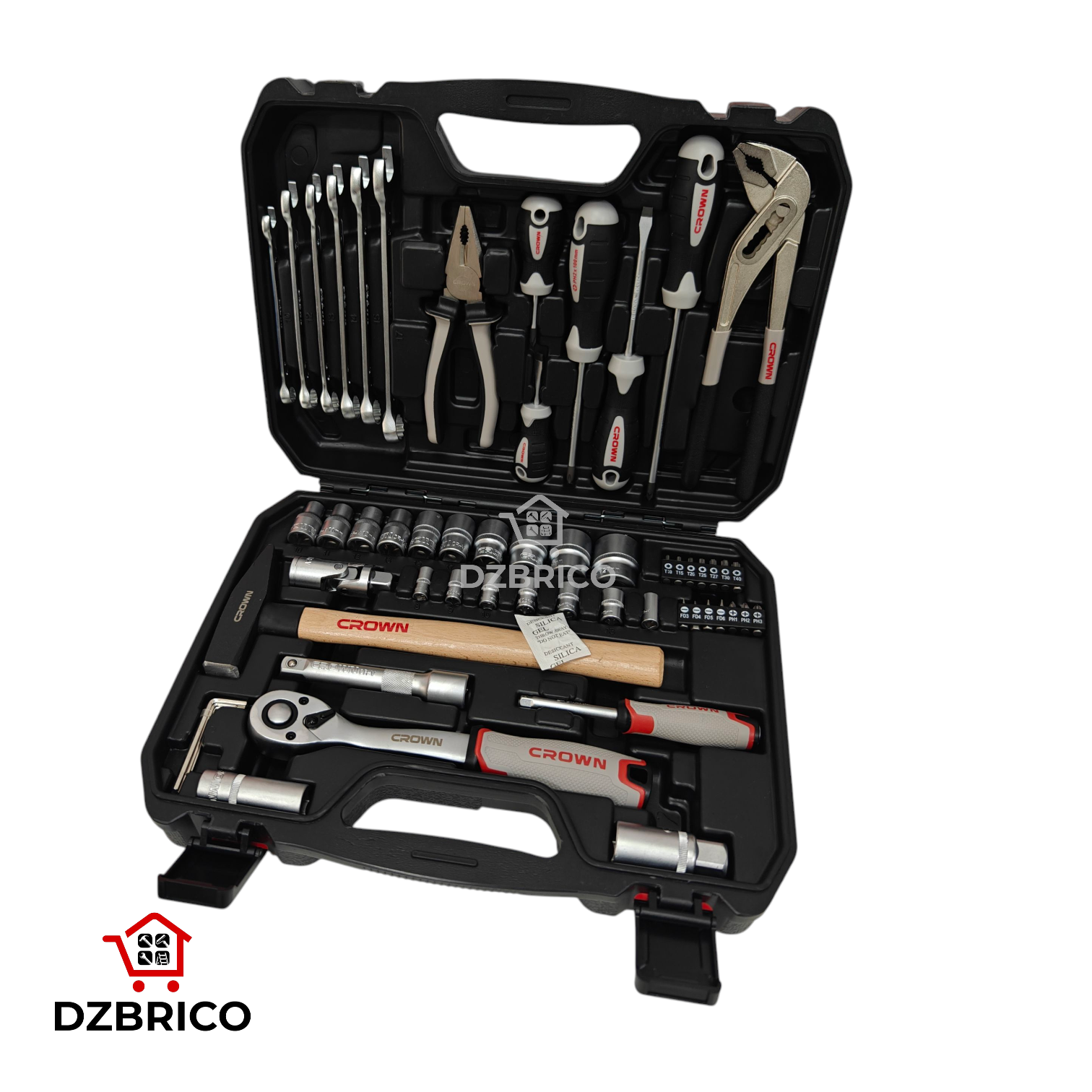Caisse a outils de bricolage 56 Piéces CROWN
